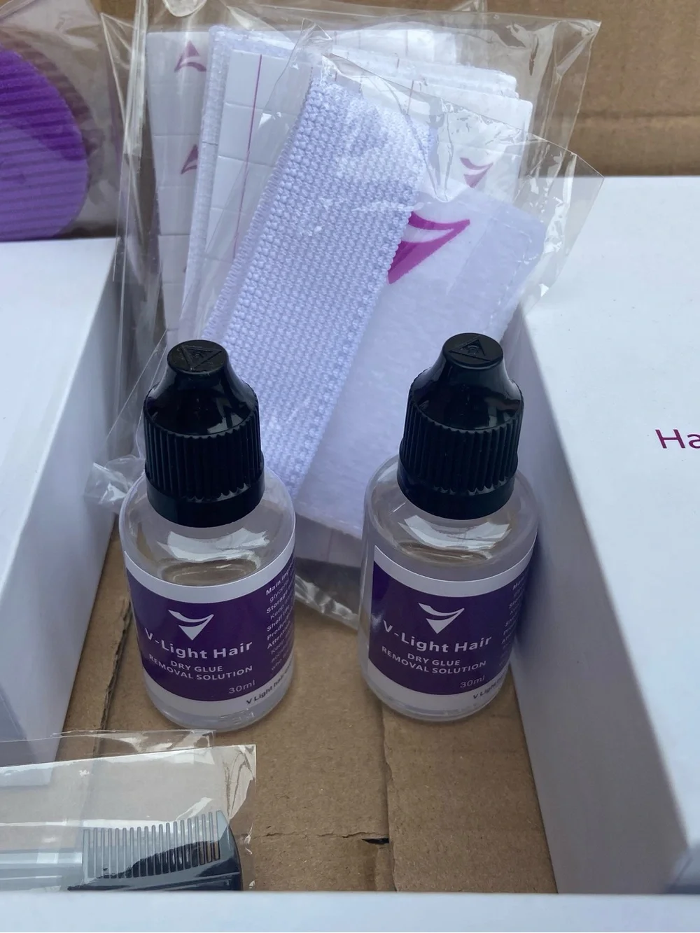 V Light Hair Extension Kit for 100% Human Hair with clear Glue Set V LIGHT Hair